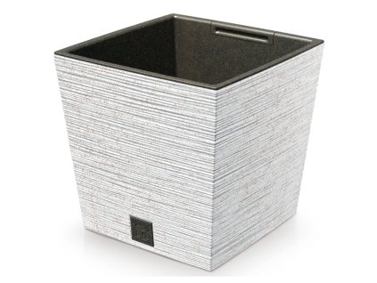 Obal na črepník FURU SQUARE LOW ECO WOOD 2v1 24x24x24cm