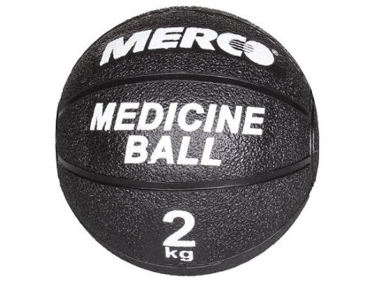 Black gumový medicinální míč hmotnost 2 kg