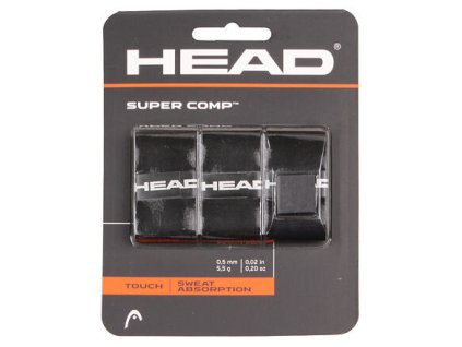 Super Comp overgrip omotávka tl. 0,5 mm černá balení 3 ks