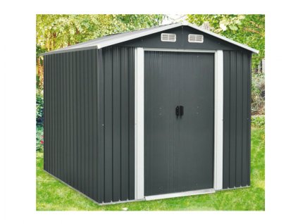 Domek STANLEY IV zahradní antracitový 5,6m2 2,38x2,36x2,06cm