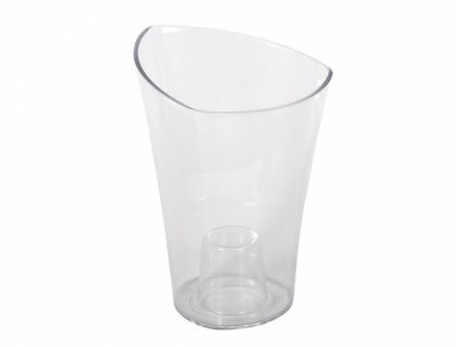 258603 1 obal na kvetnik wenus plastovy transparentni d15x20cm