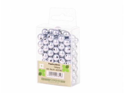 226362 1 perly dekoracni stribrne d10mm 120ks