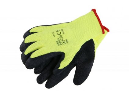 18027 rukavice akrylove macene v latexu zimni