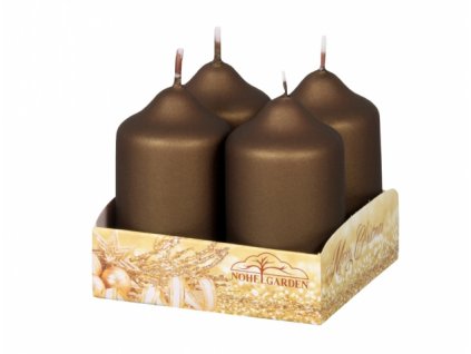 164481 svicka adventni metalicka matna d4x7cm 4ks