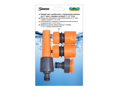 261468 sada pro hadici 1 2 s pripojkou na kohoutek 3 4 a 1 4ks