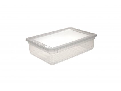 Keeeper Bea transparentný, úložný box s vekom (Objem 30L)