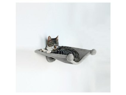 256719 hammock luzko k pripevneni na zed 42 x 41 cm seda