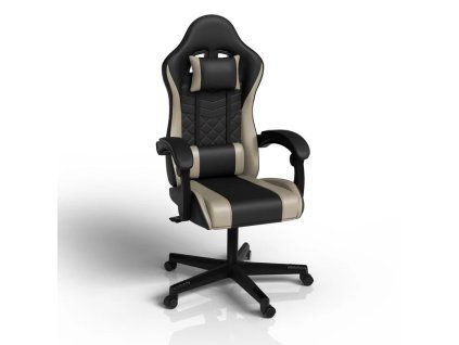 Kancelářská židle HyperSeat - černá/béžová