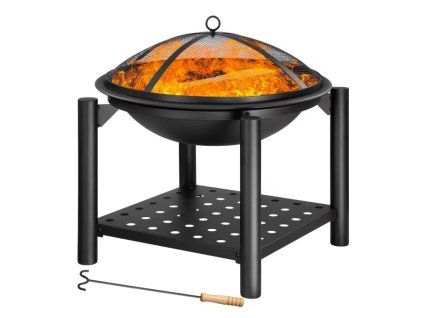 Ohniště Oval Ø55 cm s úložným prostorem
