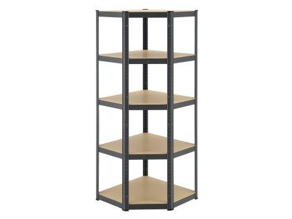 Rohový regál Basic 180 x 70 cm - šedý 30421