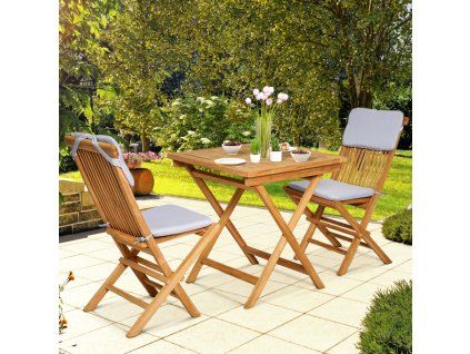 Dřevěný balkonový set Bristol - teak