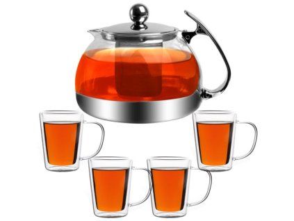 Skleněný čajový set 1,2L