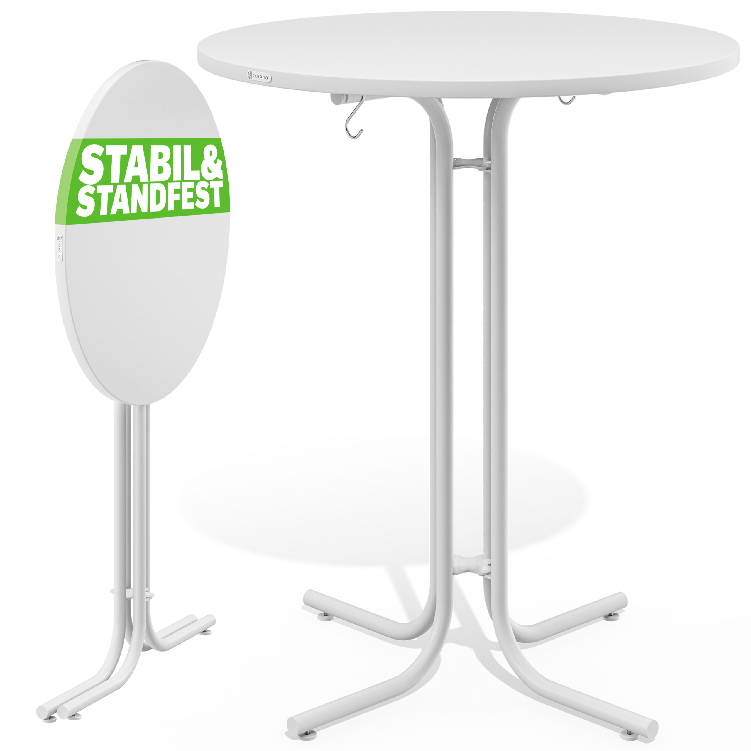 Fotografie produktu: Skládací barový stůl Ø80 cm - bílý