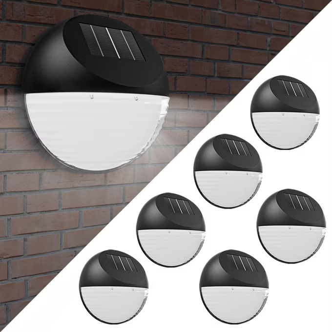 Fotografie produktu: Sada 6 LED solárních nástěnných lamp