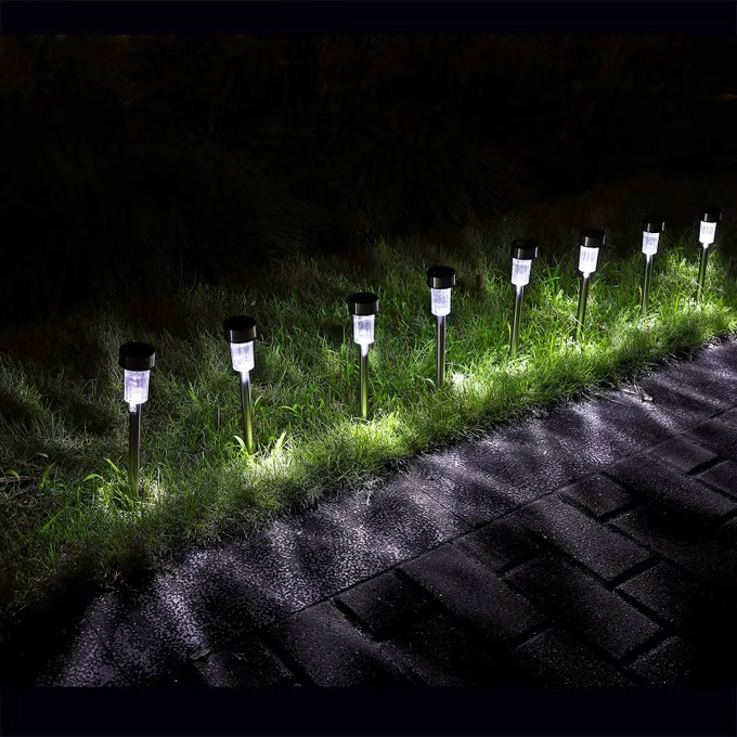 Fotografie produktu: Sada 8 LED solárních lamp - bílá