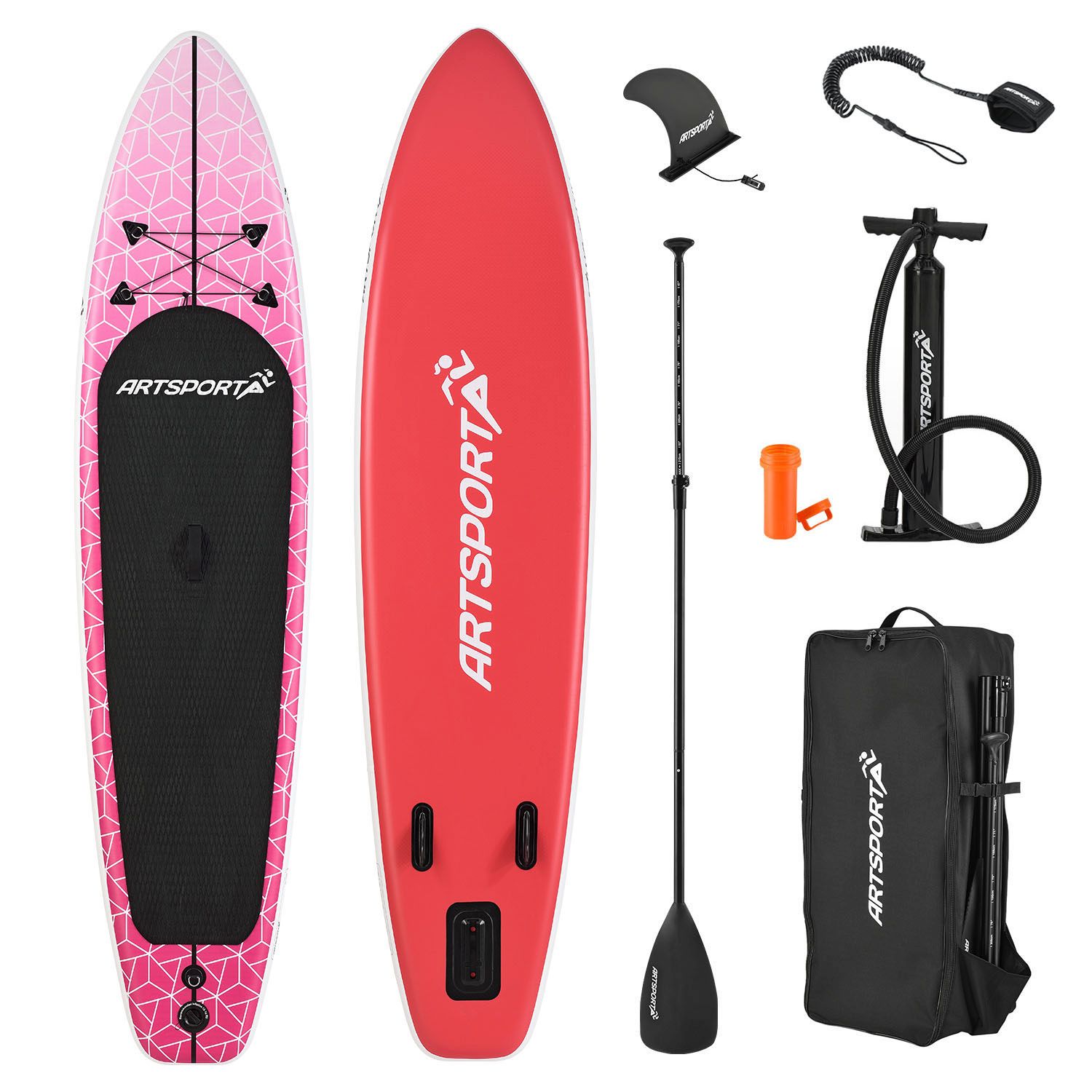 Fotografie produktu: Paddleboard s příslušenstvím - růžový