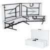 Pivní set 183 cm - bílý složené