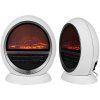 Ventilátorový ohřívač - krb 1500 W - bílý 25462