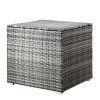 Úložný box 75x75x70cm - šedý ze předu