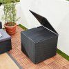 Úložný box 75x75x70cm - černá víko