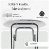 Barový skládací stůl Ø60cm - bílý hmotnost