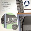Ratanový balkonový set 1+2 - šedá/dřevo popis
