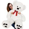 Plyšový medvěd 150 cm - bílý 25857