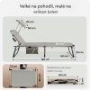 Zahradní lehátko Ibiza - krémové rozměry