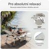 Zahradní lehátko Ibiza - krémové použití