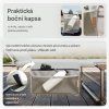 Zahradní lehátko Ibiza - krémové kapsa