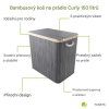 Bambusový koš Curly 150 L - šedý popis