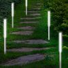 Sada 5 LED solárních lamp - bílá cestička