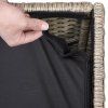 Úložný box 75x75x70 cm - béžová zip