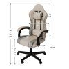Kancelářská židle HyperSeat - béžová/šedá rozměry