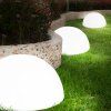 Sada 3 LED půlkruhových solárních lamp využití