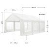 12810 party stan gala 3x6 m biela