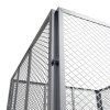 12873 4 kovovy komposter 450 l strieborny