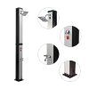 13029 2 solarna sprcha square 40 l strieborna