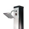 13029 4 solarna sprcha square 40 l strieborna