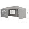 Párty stan 3x6 m - tmavě šedá rozměry