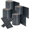 PVC ochranný pás na plot 4 kusy - antracit 27385