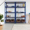 Regál 180x90x40cm - modrý 27587