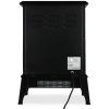 Elektrický krb s vyhříváním ventilátoru a ohněm 2000W Černý 24845
