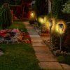 Sada 2 LED solárních lamp s efektem plamene využití