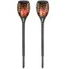 Sada 2 LED solárních lamp s efektem plamene