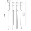 Sada 4 LED solárních lamp 26228