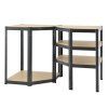 Rohový regál Basic 180 x 70 cm - šedý 30424