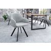 Designová židle Lucca kamenná šedá 34213