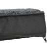 Pelíšek pro psa 112x81x8 cm - šedá zip