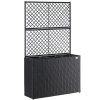 Květinový box s vypletem - černý 33177